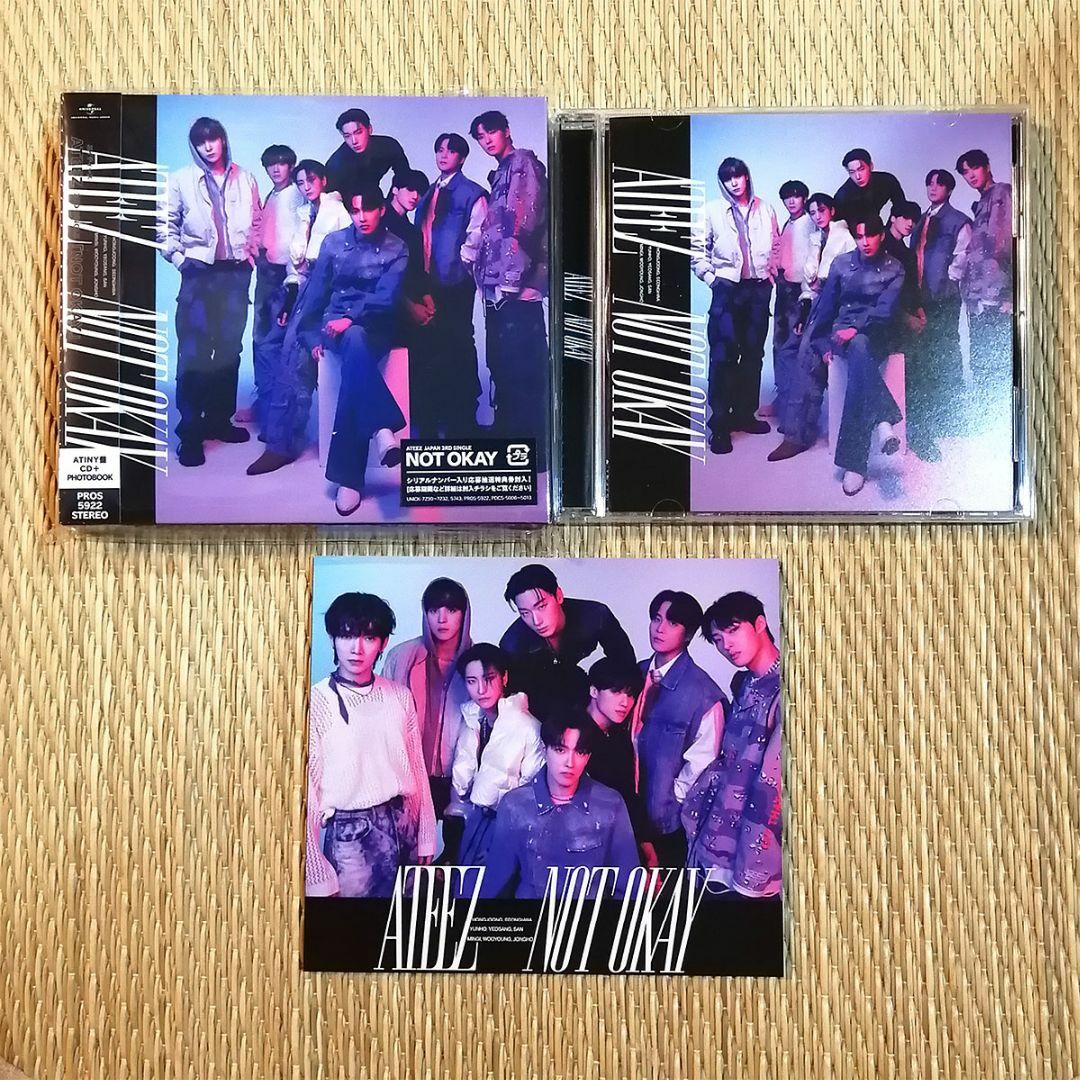 ATEEZ(エイティーズ)の★CD未再生 美品★ATEEZ アチズ｜NOT OKAY ATINY盤 アルバム エンタメ/ホビーのCD(K-POP/アジア)の商品写真