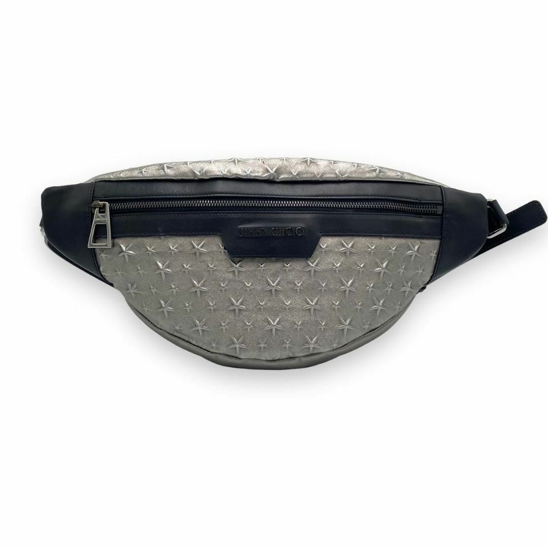 ジミーチュウ Jimmy Choo ボディバッグ スタッズ グレー 灰 ブラック ジミーチュウ Jimmy Choo ボディバッグ スタッズ グレー 灰 ブラック