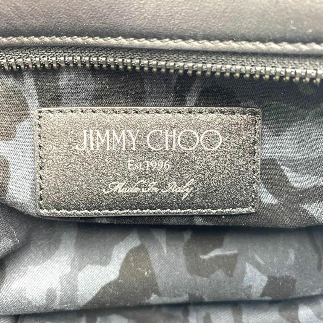 JIMMY CHOO(ジミーチュウ)のジミーチュウ Jimmy Choo ボディバッグ　スタッズ グレー　灰　ブラック レディースのバッグ(ボディバッグ/ウエストポーチ)の商品写真