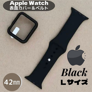Apple Watchブラックバックル メタル イエローカスタム ブラックラバー
