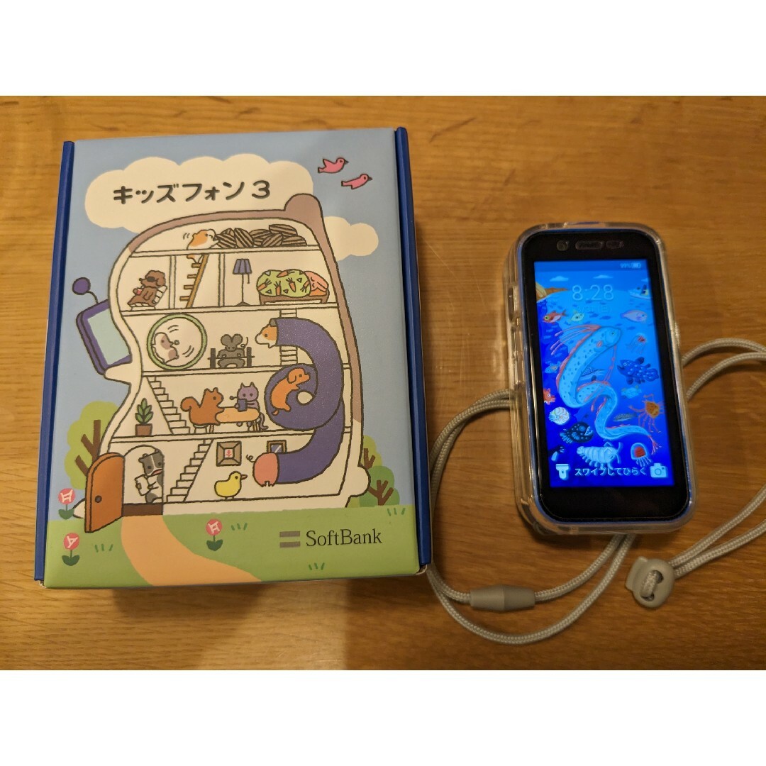 Softbank(ソフトバンク)の【中古部品】キッズフォン3 スマホ/家電/カメラのスマートフォン/携帯電話(携帯電話本体)の商品写真