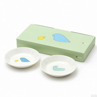 ミナペルホネン(mina perhonen)のイッタラ X ミナ ペルホネン プレート12cm 2枚セット 専用箱有　新品(食器)