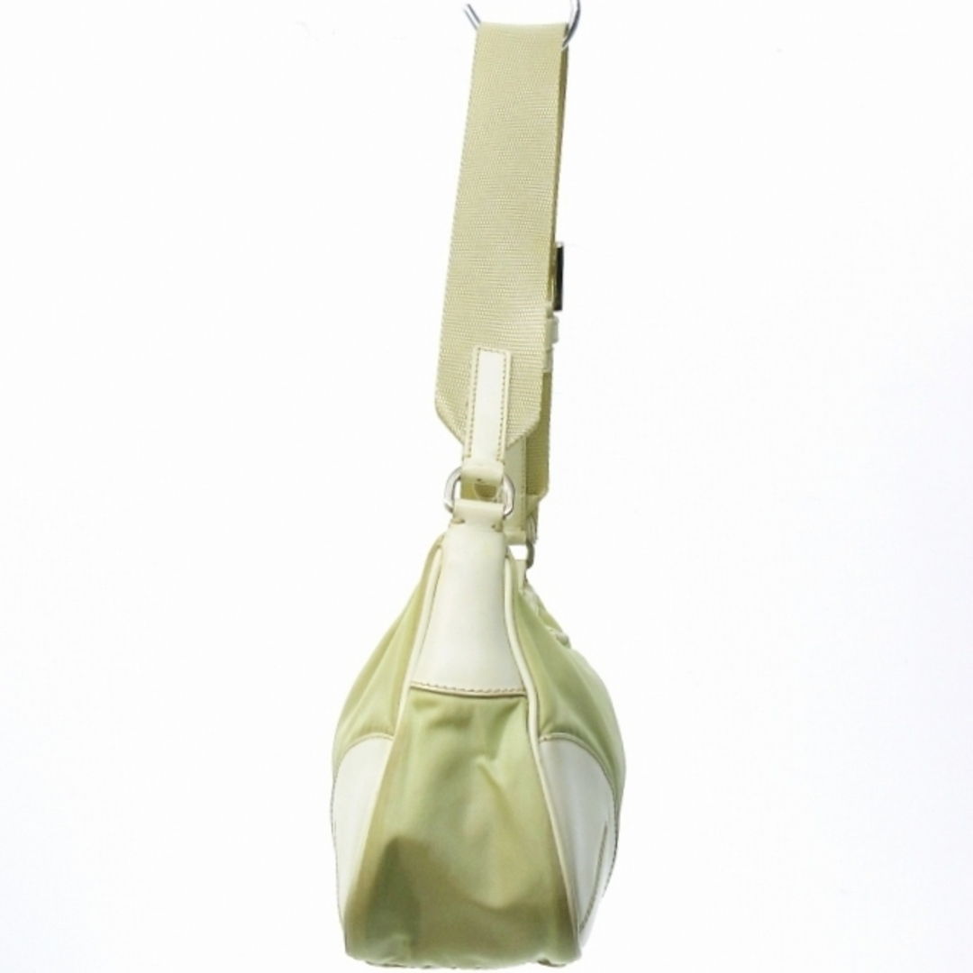 PRADA(プラダ)のプラダ ハンドバッグ ワンショルダー三角プレート ナイロン イタリア製 ホワイト レディースのバッグ(ハンドバッグ)の商品写真