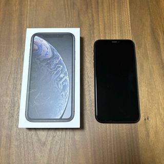 アップル(Apple)のiphoneXR 64GB ブラック simフリー(スマートフォン本体)