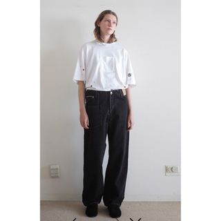 サンシー(SUNSEA)のsunsea altanating bk denim サイズ2 サンシー デニム(デニム/ジーンズ)