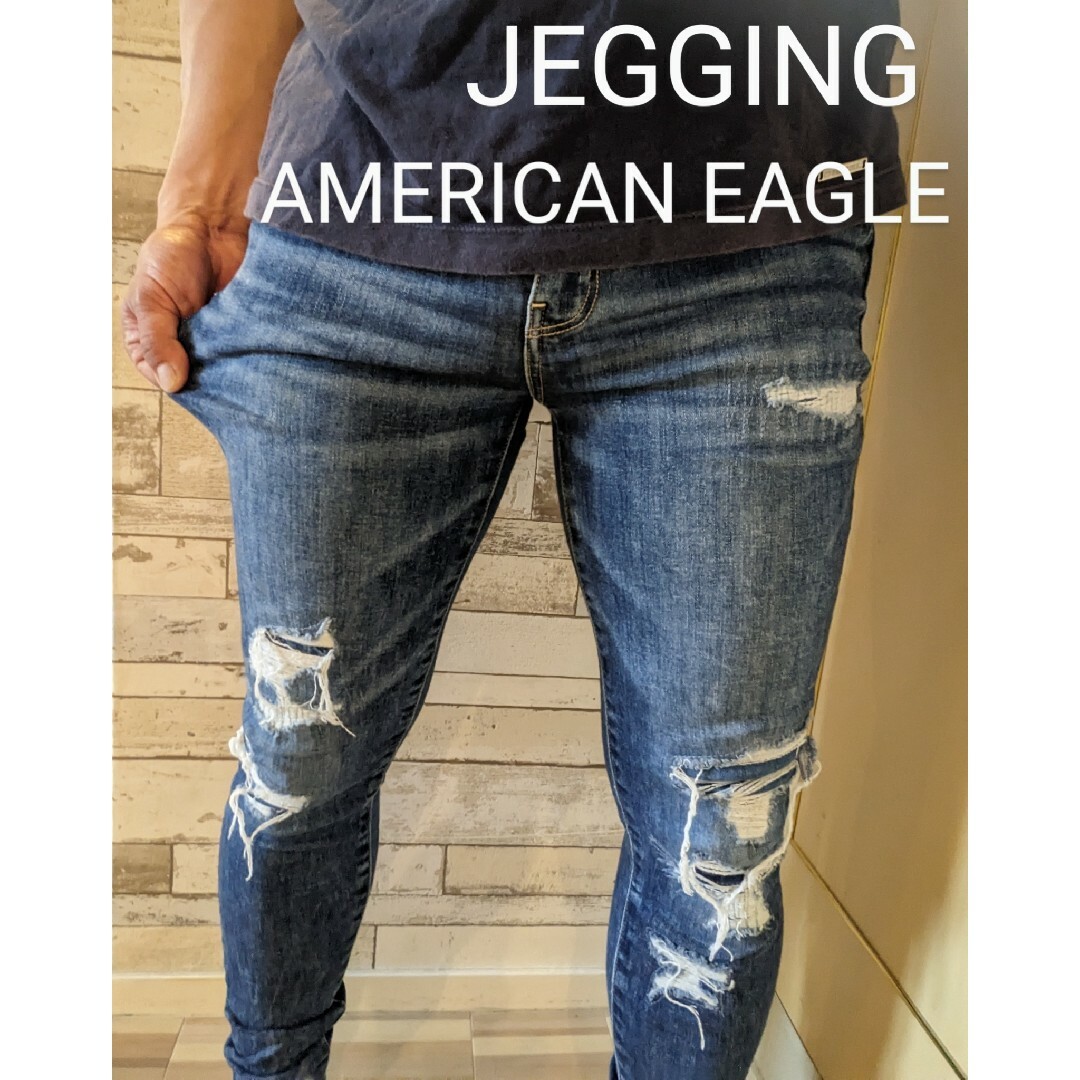 American Eagle(アメリカンイーグル)のJEGGUNG AMERICAN EAGLEストレッチスキニーデニムジーンズ メンズのパンツ(デニム/ジーンズ)の商品写真