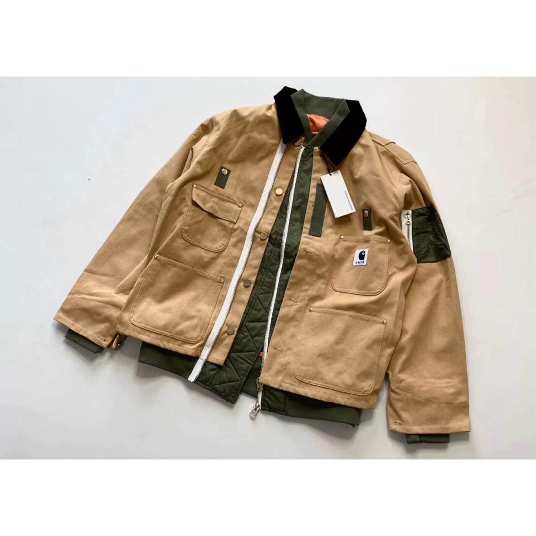 Sacai×Carhartt WIPデコンストラクトワークジャケット メンズのジャケット/アウター(その他)の商品写真