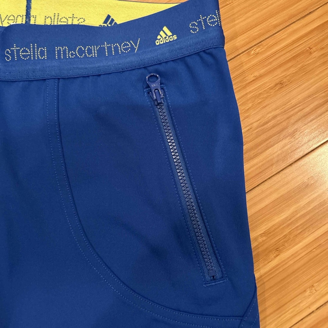 adidas by Stella McCartney(アディダスバイステラマッカートニー)の美品adidas STELLA McCartneyファスナーポケットレギンス レディースのレッグウェア(レギンス/スパッツ)の商品写真