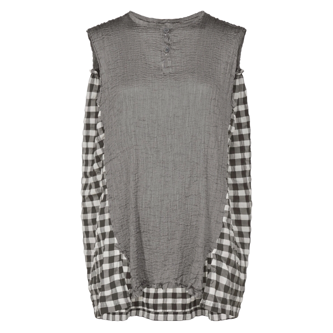 メール便送料無料対応可 me ISSEY MIYAKE GINGHAM CHECK GRAY | www