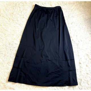 センソユニコ(Sensounico)のセンソユニコ  t.b フレアロングスカート　ロングスカート　ブラック　Lサイズ(ロングスカート)