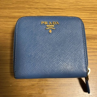 プラダ(PRADA)のプラダ　サフィアーノ　コバルトブルー(財布)