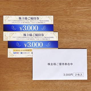 株式会社ビジョン 株主優待券6,000円分(ショッピング)