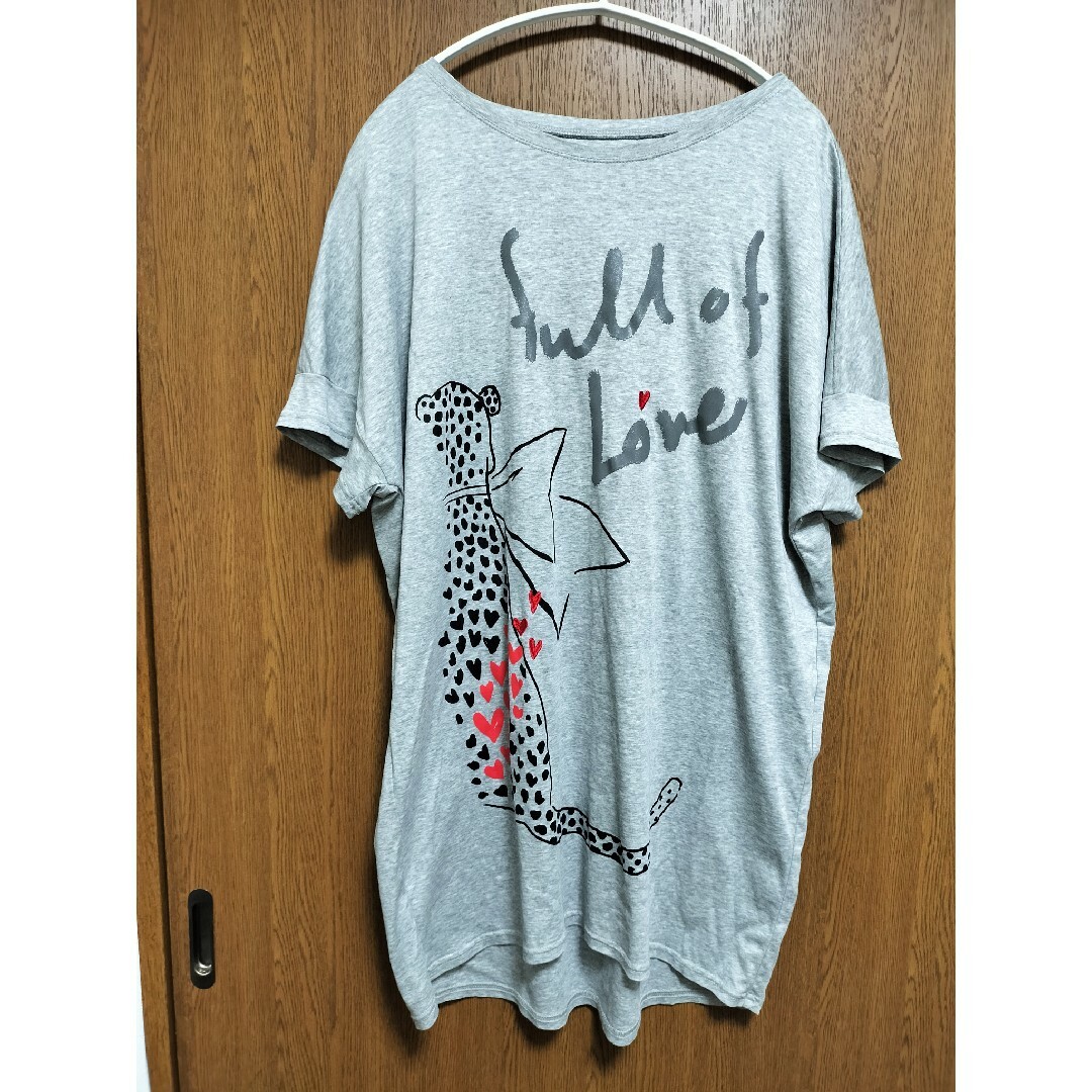 HIROKO BIS(ヒロコビス)のHIROKOBIS   Heartful Leopard T-shirt レディースのトップス(Tシャツ(半袖/袖なし))の商品写真