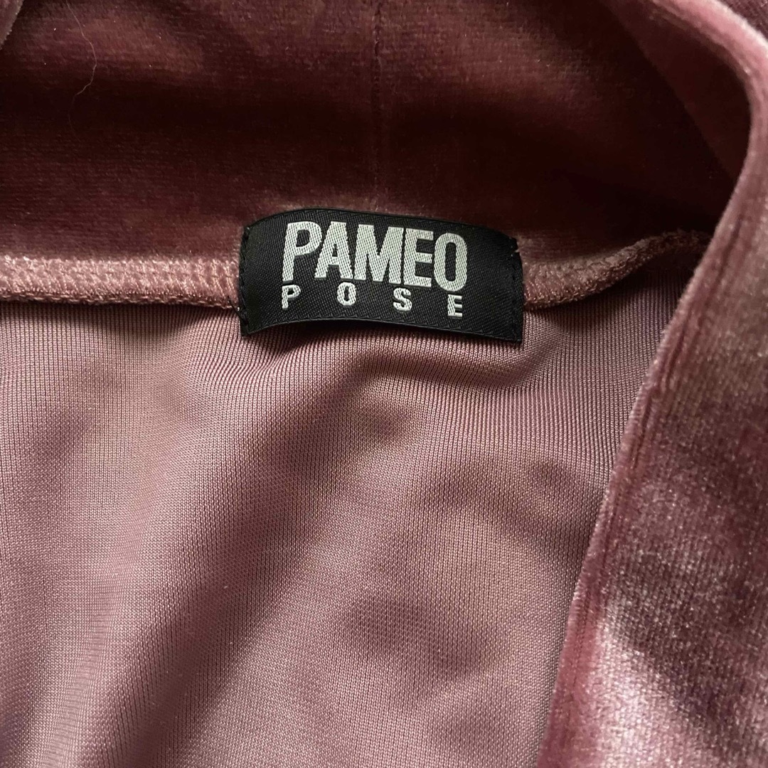 PAMEO POSE(パメオポーズ)のパメオポーズ PAMEO POSE ベロア トップス レディースのトップス(カットソー(長袖/七分))の商品写真