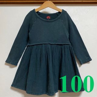 Bonpoint - ボントン ワンピース 100 4A 長袖ワンピース ガーゼ 女の子