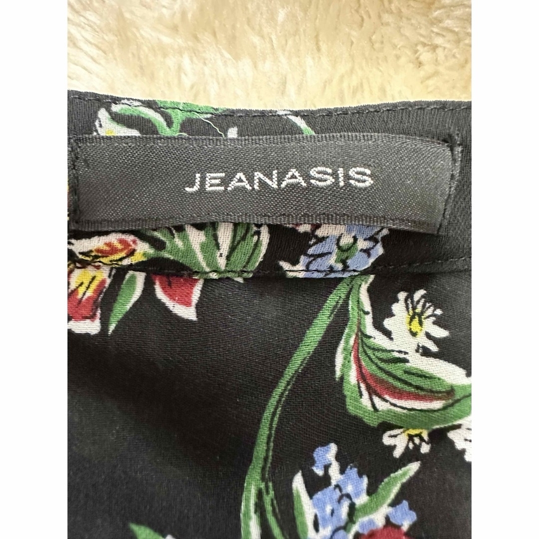 JEANASIS(ジーナシス)のJEANASIS シフォンワンピース サイズフリー 花柄 レディースのワンピース(ロングワンピース/マキシワンピース)の商品写真