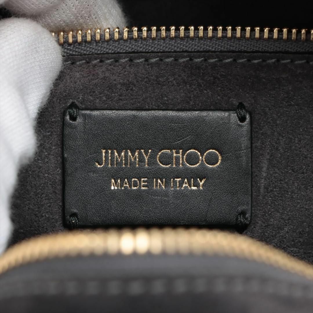 JIMMY CHOO(ジミーチュウ)のジミーチュウ レザー×スエード 2WAYハンドバッグ グレー JCロゴショルダー レディースのバッグ(ショルダーバッグ)の商品写真