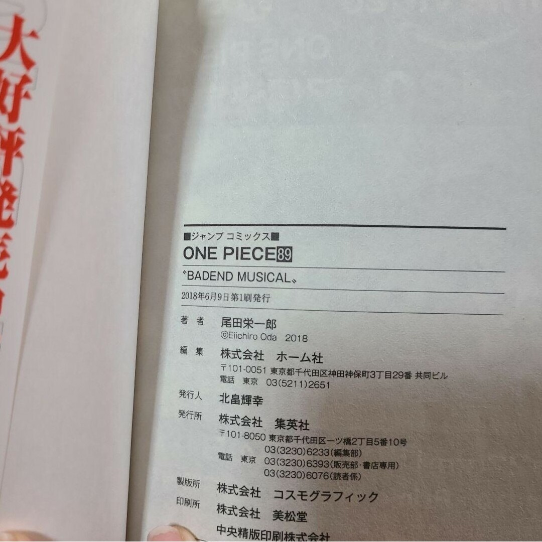 ONE PIECE 89 エンタメ/ホビーの漫画(少年漫画)の商品写真