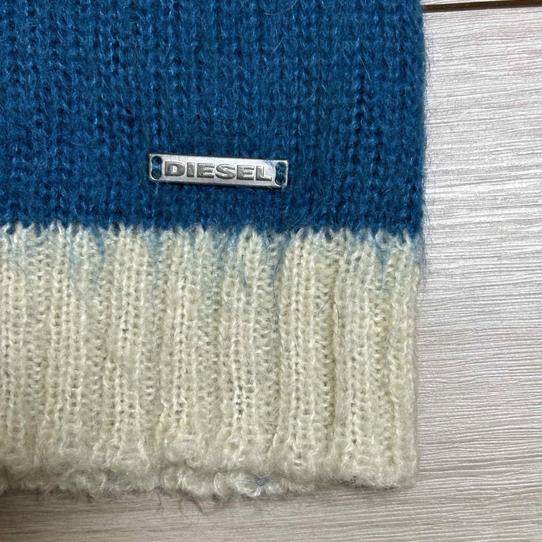 DIESEL(ディーゼル)の【美品】DIESEL ボーダー モヘヤ ニット メンズのトップス(ニット/セーター)の商品写真