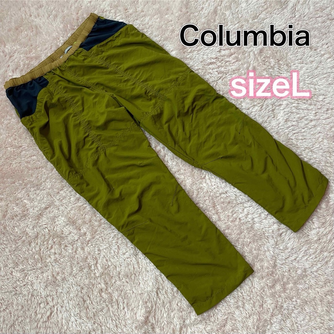 Columbia(コロンビア)のコロンビア ナイロンパンツ ウィルスアイルパンツ　軽量　メンズL オリーブ メンズのパンツ(その他)の商品写真