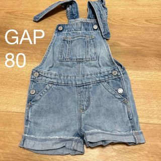 ギャップ(GAP)のGAP デニム　80(ロンパース)