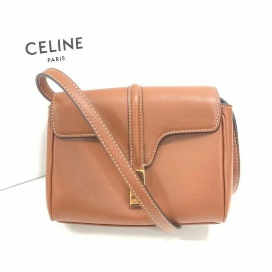 celine(セリーヌ)の【匿名配送・美品】セリーヌ レザー 16セーズ ミニ ショルダーバッグ レディースのバッグ(ショルダーバッグ)の商品写真