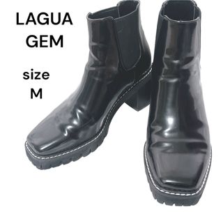 ラグアジェム(LAGUA GEM)の大人気！！LAGUA GEM ラグア　ジェム　サイドゴア　ショートブーツ　M(ブーツ)