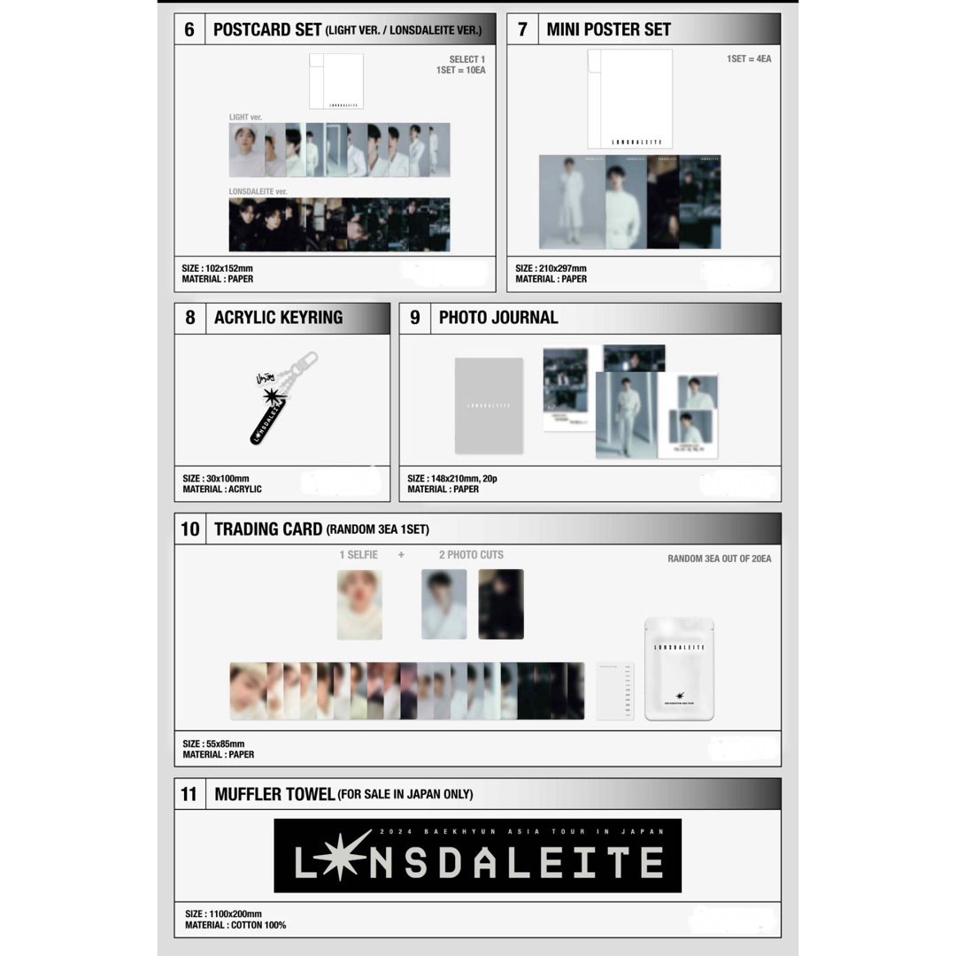 EXO(エクソ)のLONSDALEITE  PHOTO JOURNAL  BAEKHYUN エンタメ/ホビーのタレントグッズ(アイドルグッズ)の商品写真