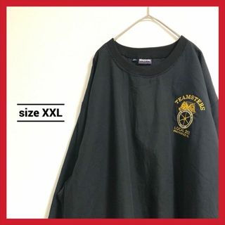 90s 古着 ノーブランド ナイロンプルオーバー キングルイ USA製 2XL (その他)