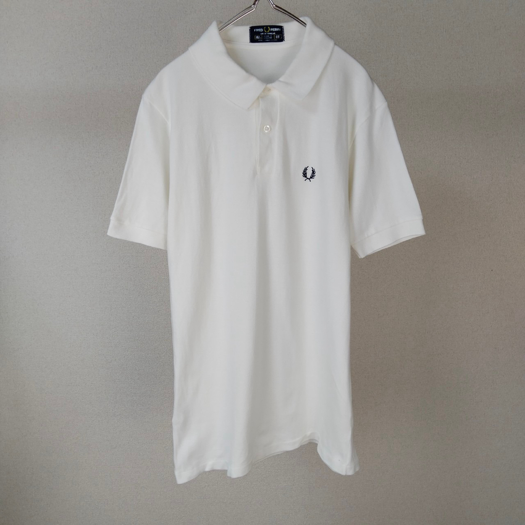 FRED PERRY(フレッドペリー)の90s フレッドペリー　ロゴ刺繍　シンプル　ポロシャツ　半袖シャツ　古着 メンズのトップス(ポロシャツ)の商品写真