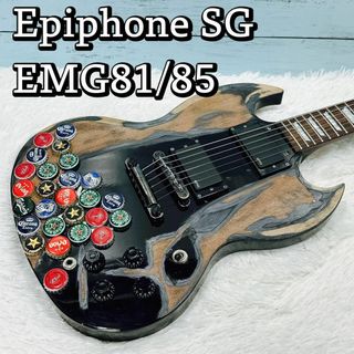 EPIPHONE SG EMG81/85搭載 ザックワイルド 王冠 ブラック(エレキギター)