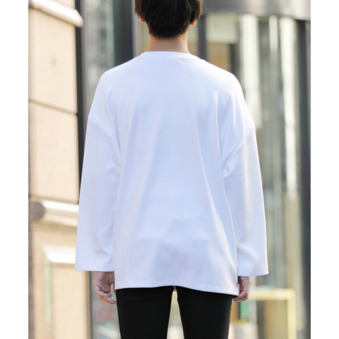 ローズデザイン貼付け ルーズシルエット ロングスリーブTEE メンズのトップス(Tシャツ/カットソー(七分/長袖))の商品写真
