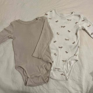 エイチアンドエム(H&M)のH&M Baby 長袖肌着ロンパース12-18month(肌着/下着)