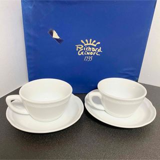 リチャードジノリ(Richard Ginori)の未使用 リチャードジノリ カップ＆ソーサー ２客セット ホワイト(食器)