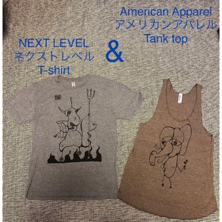 アメリカンアパレル(American Apparel)のAmerican Apparel タンクトップ& NEXT LEVEL Tシャツ(Tシャツ(半袖/袖なし))