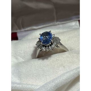 サファイヤ　2.12ct プラチナ900リング(リング(指輪))