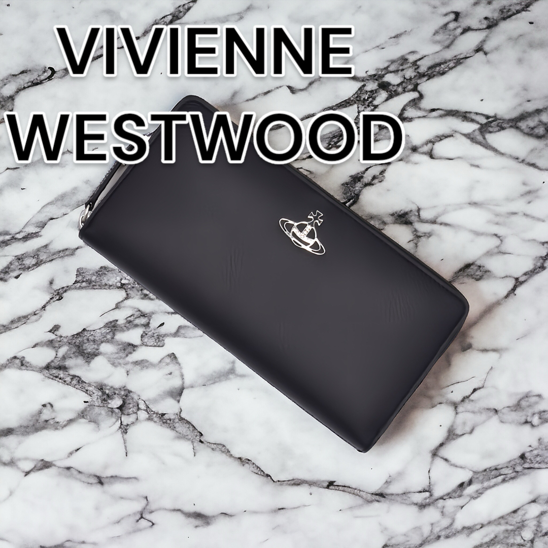 Vivienne Westwood(ヴィヴィアンウエストウッド)の【新品未使用】ヴィヴィアンウエストウッド【日本正規品】長財布　ブラック レディースのファッション小物(財布)の商品写真