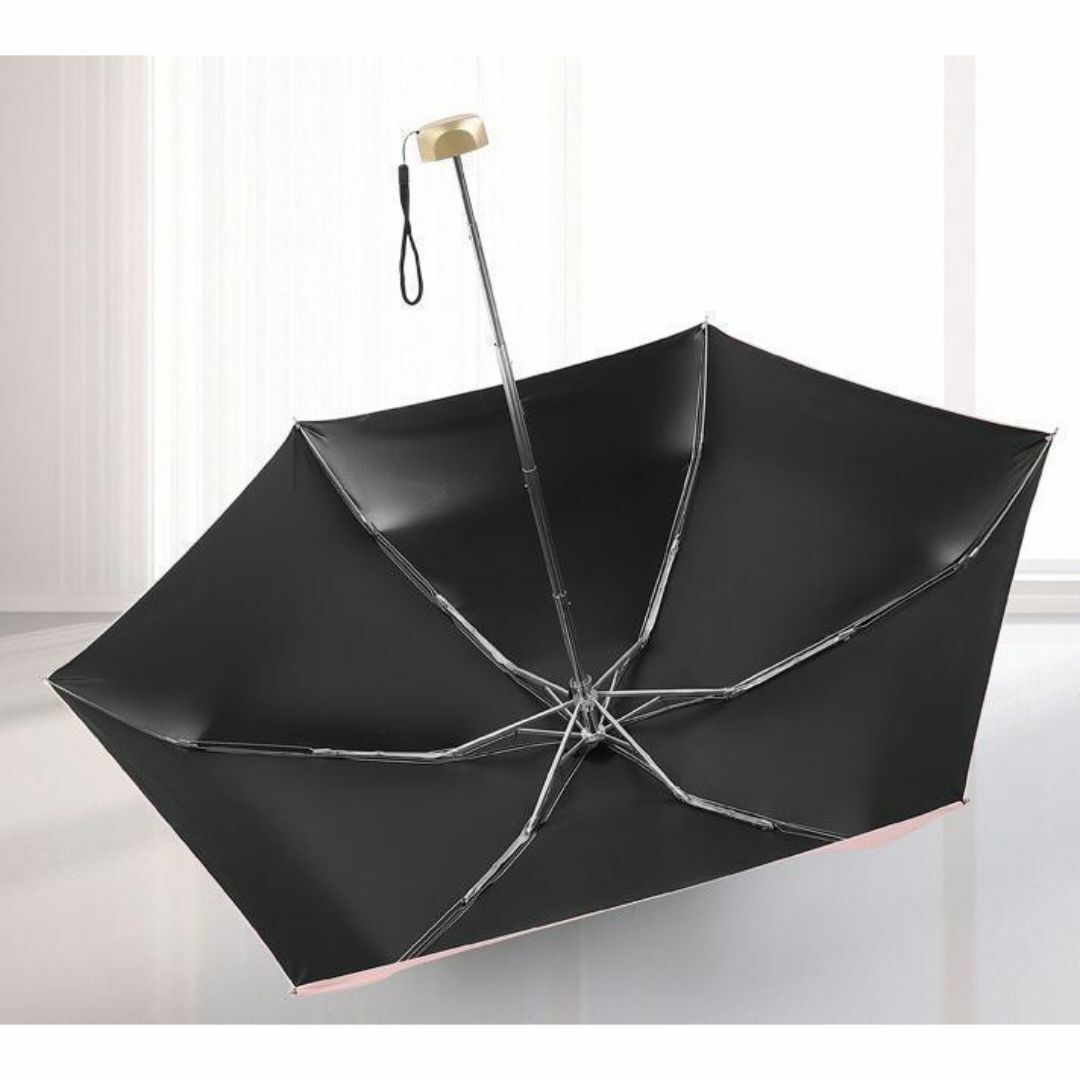 折り畳み傘 コンパクト 晴雨兼用傘 軽量 UVカット 遮光 傘カバー付【4-6】 レディースのファッション小物(傘)の商品写真