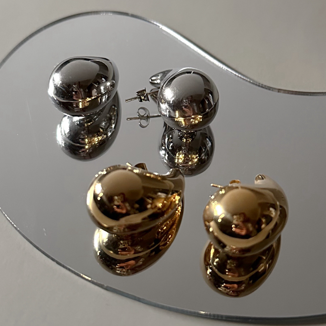 6 (ROKU)(ロク)のOver drop pierce silver No.1106 レディースのアクセサリー(ピアス)の商品写真
