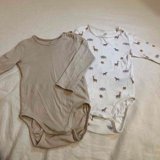 エイチアンドエム(H&M)のH&M Baby長袖肌着ロンパース12-18month(ロンパース)