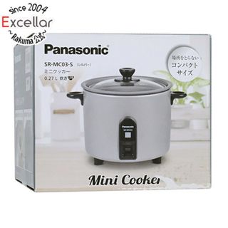 パナソニック(Panasonic)の【新品訳あり(箱きず・やぶれ)】 Panasonic　炊飯器 1.5合炊き ミニクッカー　SR-MC03-S　シルバー(炊飯器)