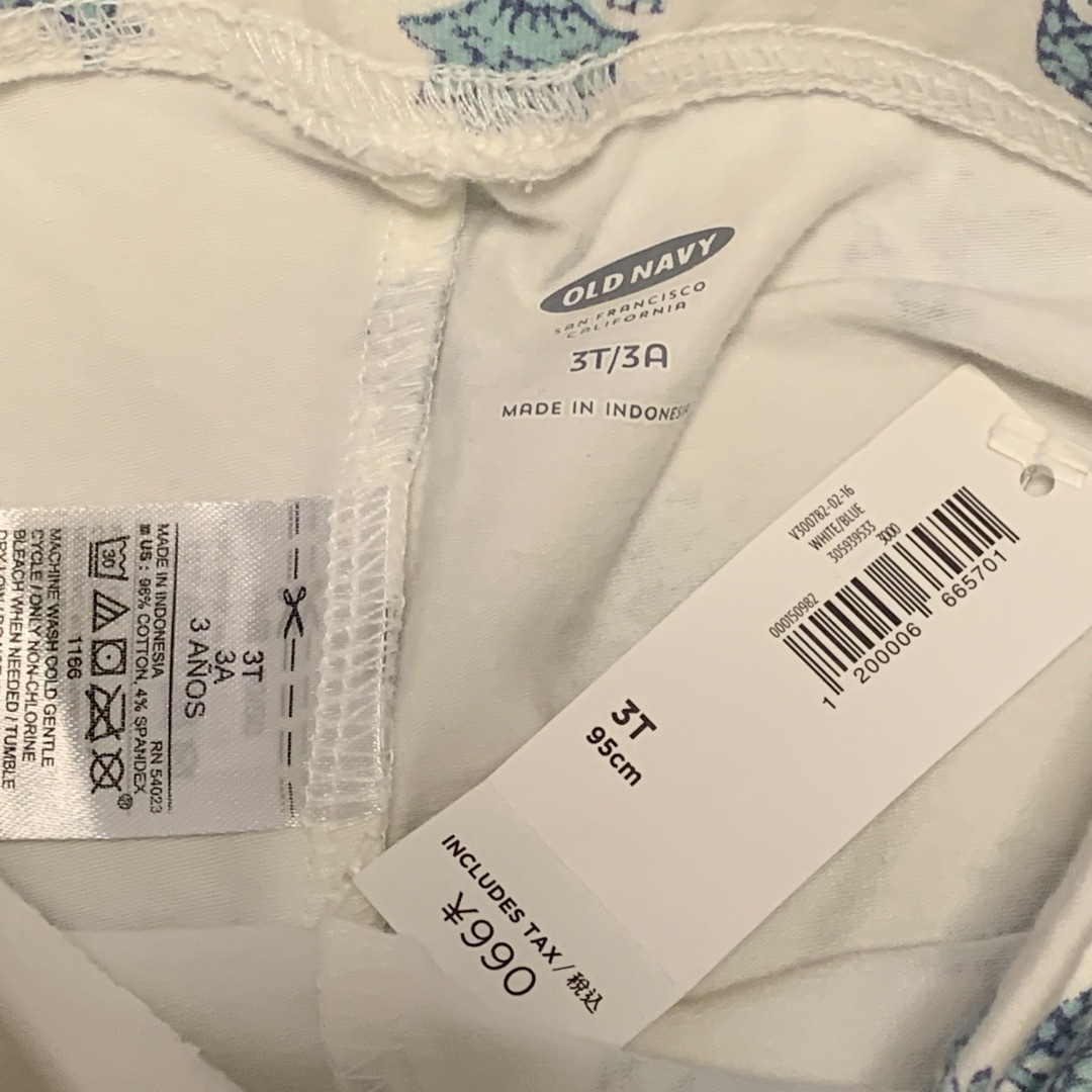 Old Navy(オールドネイビー)の新品タグ付き　OLD NAVY　レギンス2枚セット　サイズ3T 95 キッズ/ベビー/マタニティのキッズ服女の子用(90cm~)(パンツ/スパッツ)の商品写真