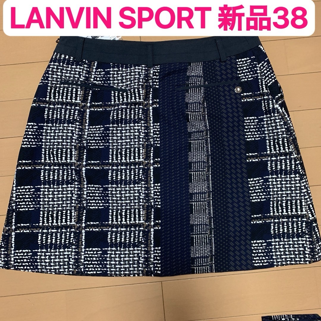 LANVIN(ランバン)の新品38   LANVIN SPORT  ランバンスポール　ゴルフスカート スポーツ/アウトドアのゴルフ(ウエア)の商品写真