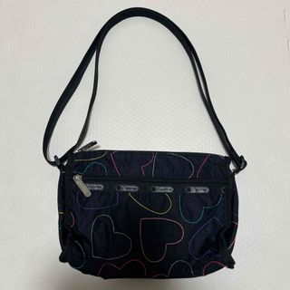 レスポートサック(LeSportsac)のお値下げ！LeSPORTSAC  2way バック ハート刺繍 ショルダーバック(ショルダーバッグ)