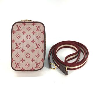 ルイヴィトン(LOUIS VUITTON)のルイヴィトン LOUIS VUITTON ウスディジタル M60001  モノグラムミニ ストラップ付 ショルダーバッグ ポシェット ポーチ モノグラムミニキャンバス チェリー レッド(ポーチ)