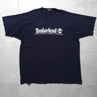 ティンバーランド(Timberland)のUSA製　XXLサイズ　ティンバーランド　ネイビー　90s Tシャツ　半袖(Tシャツ/カットソー(半袖/袖なし))