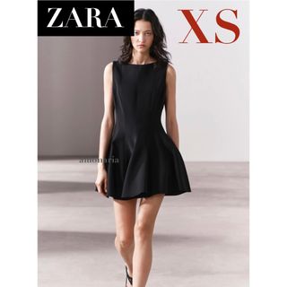 ザラ(ZARA)の【4/17まで限定出品＊新品】ZARA スケーターワンピース　ミニワンピース(ミニワンピース)