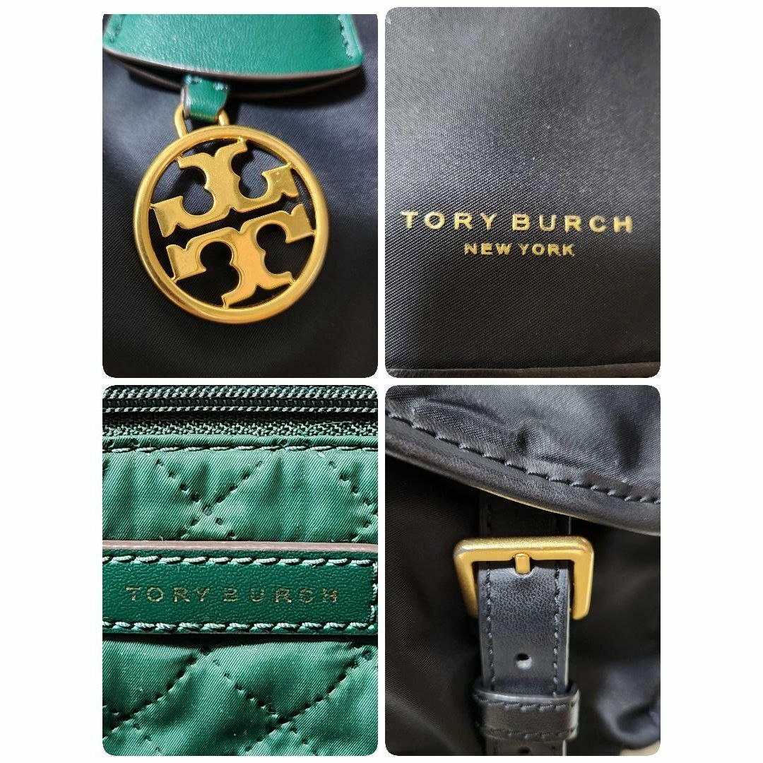 Tory Burch(トリーバーチ)の極美品✨Tory Burch リュック ブラック ナイロン ゴールド金具 レディースのバッグ(リュック/バックパック)の商品写真