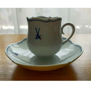 MEISSEN - 美品【MEISSEN　マイセン】 カップ&ソーサー コーヒー 双剣マーク