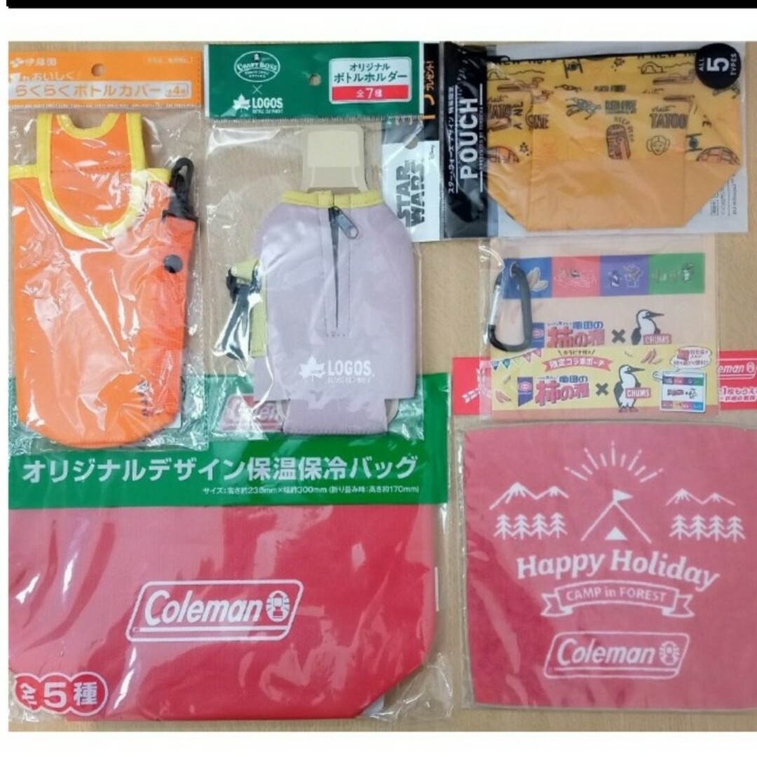 Coleman(コールマン)のColeman・LOGOS・CHUMS・お～いお茶・スターウォーズ　色々６点 エンタメ/ホビーのコレクション(ノベルティグッズ)の商品写真